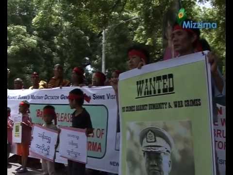 Activists against General Than Shwe visit to India