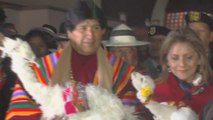 Evo Morales participa en celebraciones del año nuevo andino 5525 en Bolivia
