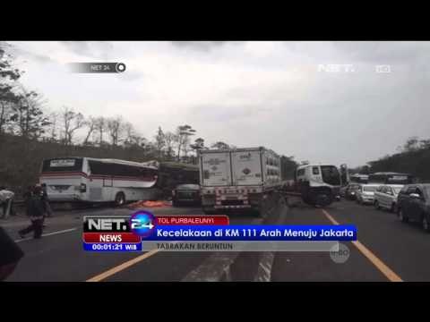 Tabrakan Beruntun di Tol Purbaleunyi Cimahi - NET24
