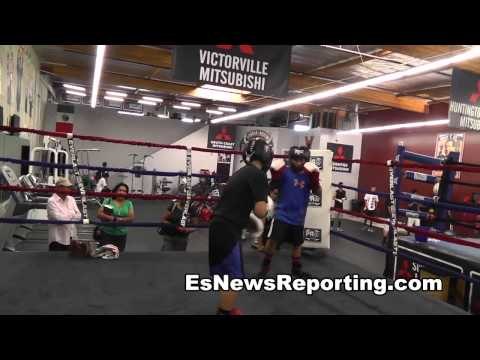 future champ toques sparring in oxnard gets called out by a 6 year old EsNews