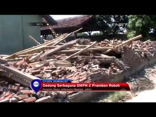 Gedung Serbaguna SMPN 2 Prambon Roboh - NET5