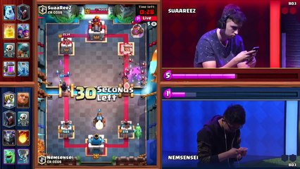 [2 HP] Nemsensei VS Suaareez Clash Royale Crown Championship EU Top 8 W1