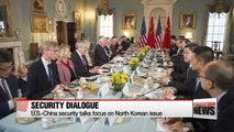 U.S.-China security talks focus on North Korea