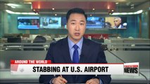 Michigan police officer stabbed at airport