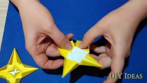 Easy paper Star - ornament. House decor. DIY STAR ceiling - glitter ceiling - Copy