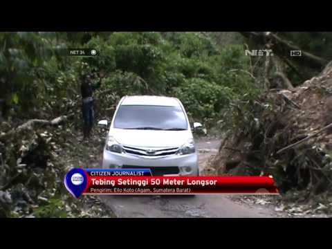 Tebing Tingging di 50 Meter Longsor di Agam, Sumatera Barat - NET24