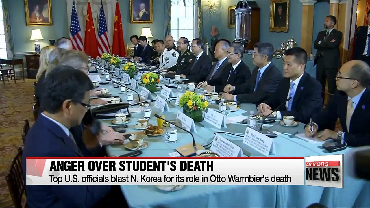 U.S. slams North Korea, weighing travel ban on North Korea following the death of Otto Warmbier
