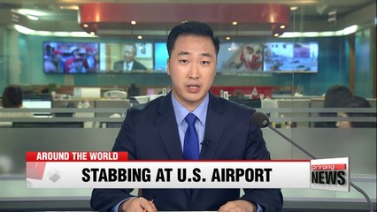 Michigan police officer stabbed at airport