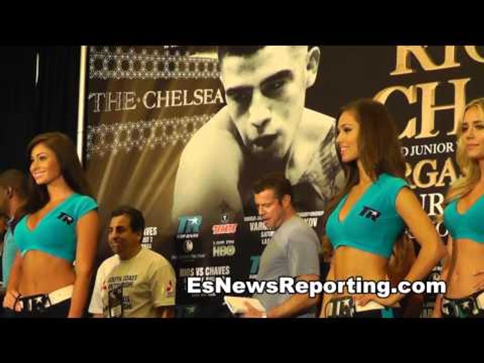 jesse vargas vs anton novikov faceoff and weigh in EsNews