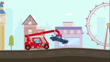 Dinosaur Rescue Tractors - Kids Learn About Rescue Vehicles - Educational Videos