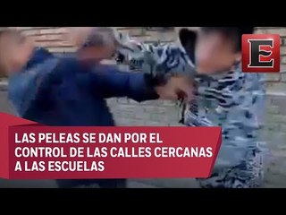 Viralizan videos de peleas entre jóvenes