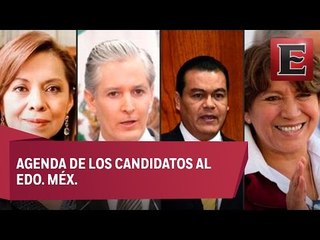 Agenda de los candidatos al gobierno del Edo. Méx.