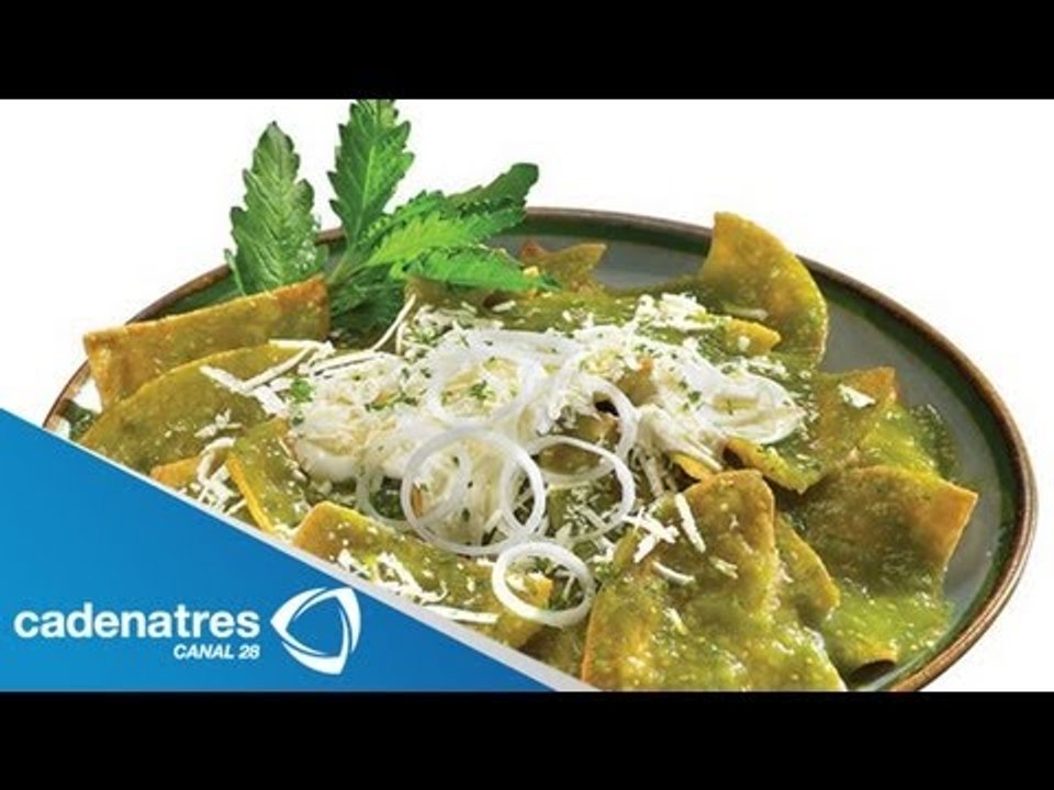 Chilaquiles verdes con pollo / Receta de Chilaq...