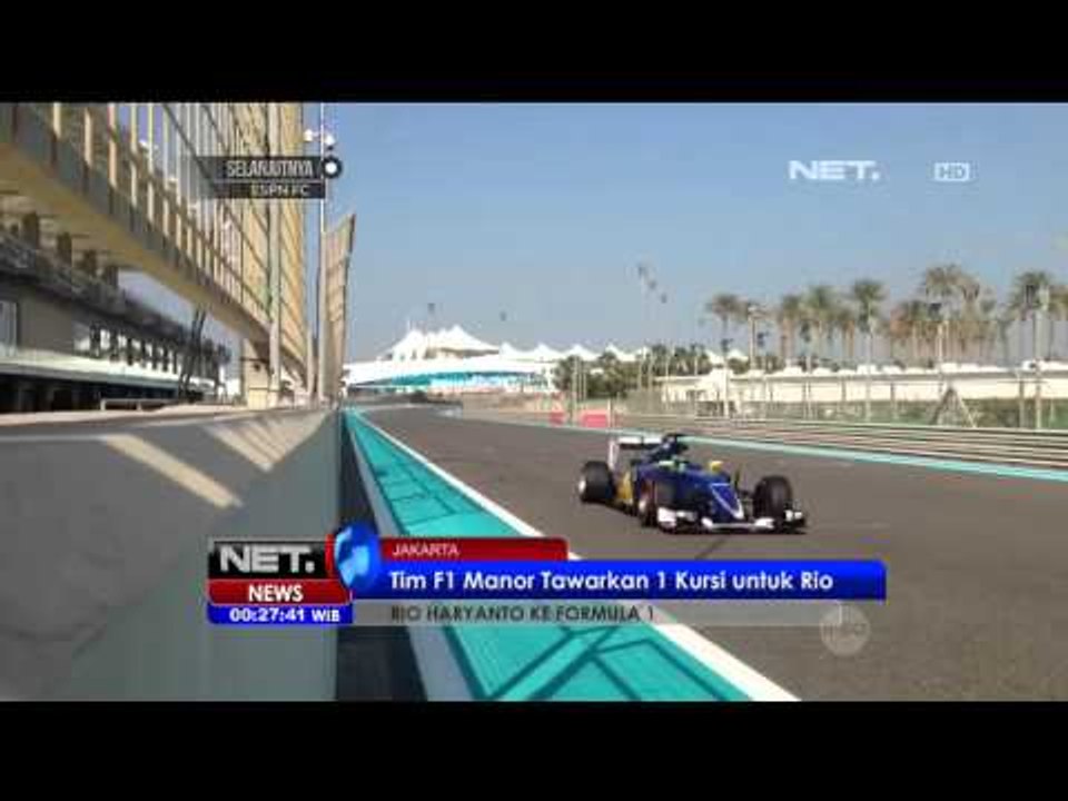 Rio Haryanto Melaju ke F1 - NET24
