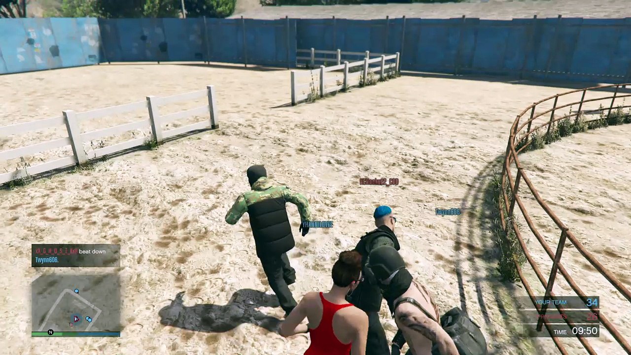 Grand Theft Auto V Funny knock out