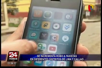 Se incrementa robo a taxistas en diferentes distritos de Lima y Callao