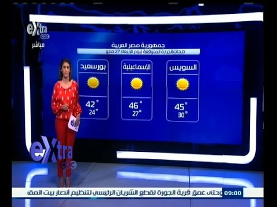 #غرفة _الأخبار | ‎‎بالفيديو…درجات الحرارة ليوم...