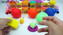Play doh Learn Colors surprise Eggs Pokemon Go Pikachu - Colours For Kids English - Kids Songs