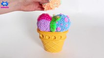 PLAY FOAM ICE CREAM Surprises - Disney Frozen Foam Clay Ice Cream Surprise To