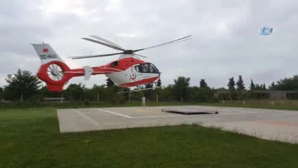 Hava Ambulansı Elektrik Akımına Kapılan Nazlıcan İçin Havalandı