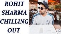 Rohit Sharma shares a super cool pic of chilling out on Instagram | Oneindia news