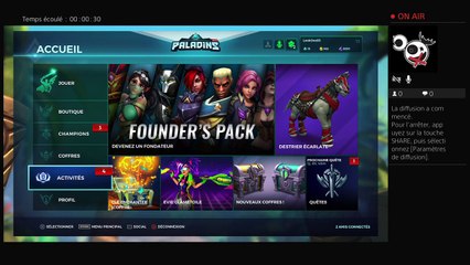 Diffusion PS4 en direct de LookOne95 sur Paladins avec tortank95 (2)