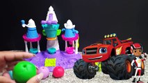 Monster Trucks & Blaze Learn Colors Play Doh Ice Cream Fun & Educational for Preschool Kid