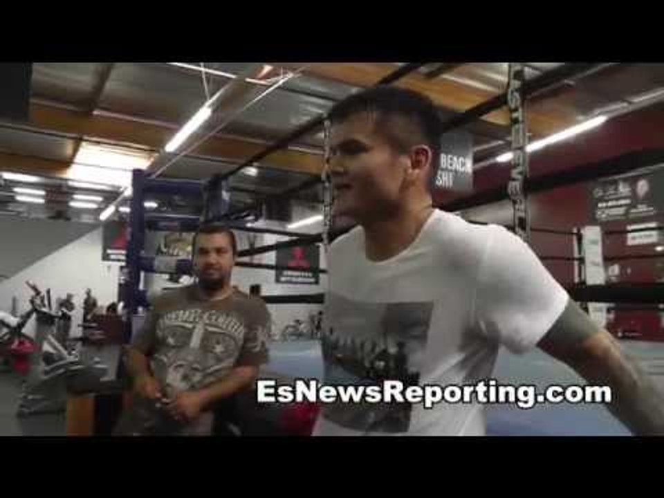 marcos maidana vs mayweather 2 chino training landing shots with speed and power EsNews