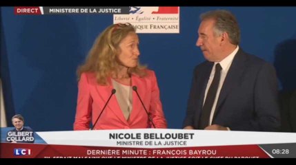 François Bayrou : Nicole Belloubet nouvelle garde des Sceaux, revivez la passation de pouvoirs (Vidéo)