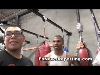 maidana and rios joking around in the gym after workout - EsNews boxing