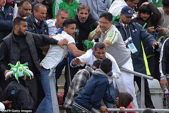 India Pakistan Fans Fight on India Vs Pakistan Final Champions Trophy || fight india vs pakistan