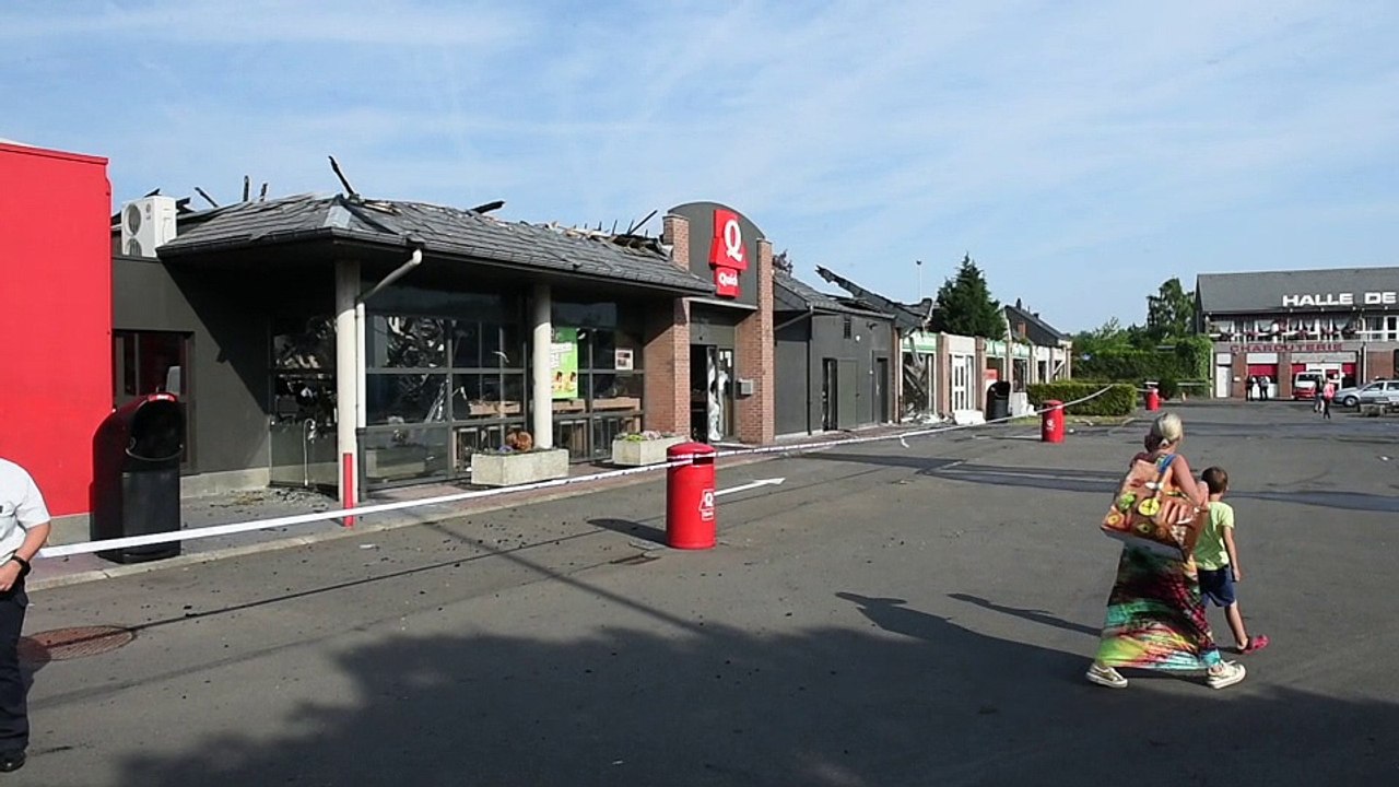 Incendie au Quick fleron