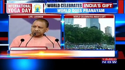 UP CM Yogi Adityanath Joins PM Modi For Yoga Day Celebration