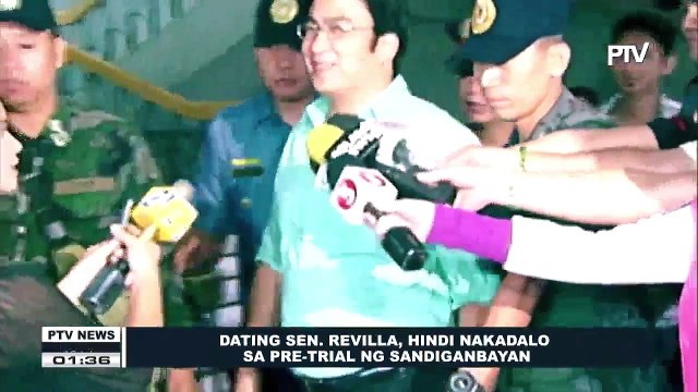 Dating Sen. Revilla, hindi nakadalo sa pre-trial ng Sandiganbayan