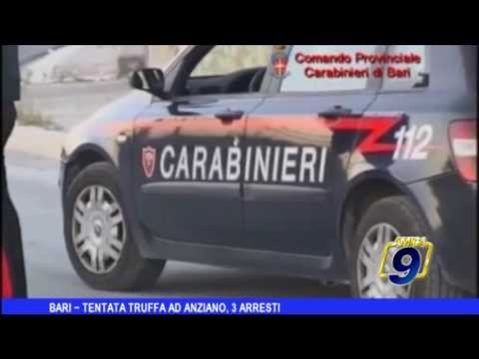 Bari  | Tentata truffa ad anziano, 3 arresti