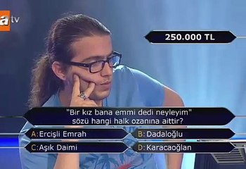 Lise öğrencisi 1 milyonluk soruya ulaştı