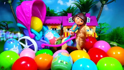 Dora and Peppa Pig surprise egg  Unboxing