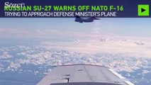 NATO jetinin Rus Bakan'ı taşıdığı uçağa yaklaştığı anlar