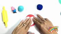 PLAY DOH RAINBOW CAKE! - CREAT Lollipop Rainbow playdoh toys with Pepp