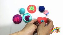 PLAY DOH RAINBOW CAKE! - CREAT Lollipop Rainbow playdoh toys with Pe