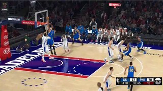 NBA 2K17 Stephen Curry & Kevin Durant Highlights at 76