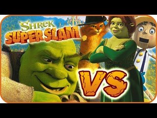 Shrek Super Slam Game Part 8 (Gamecube, PC, PS2, XBOX) Shrek VS Fiona Ogre & Puss & Pinocchio
