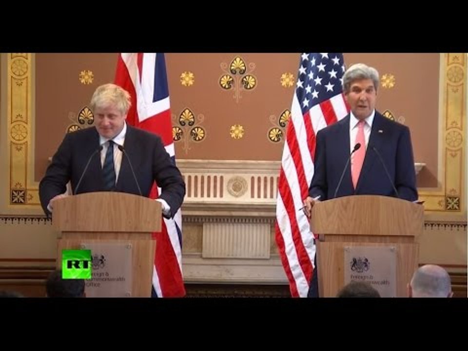 Johnson & Kerry react to question about BoJo’s ‘history of exaggerations and outright lies’