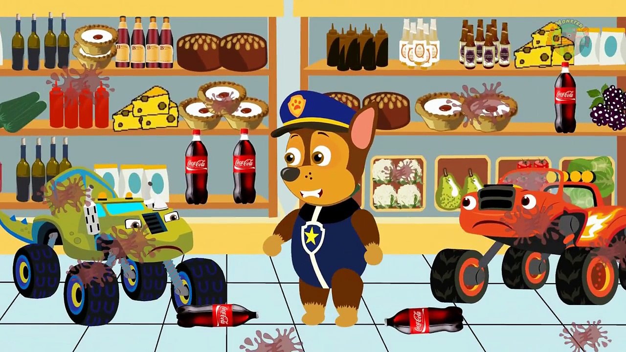 BLAZE CAR THE MONSTER MACHINES Vs Paw Patrol Ghost Attack Full Episodes! w/ Blaze Monster