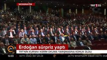 Cumhurbaşkanı Erdoğan'dan Kur'an-ı Kerim'i Güzel Okuma Yarışması'na sürpriz ziyaret