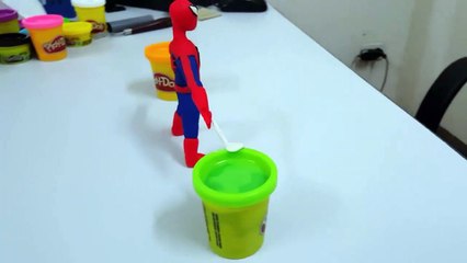 Play Doh Spiderman Iron man Hulk Captain Ame