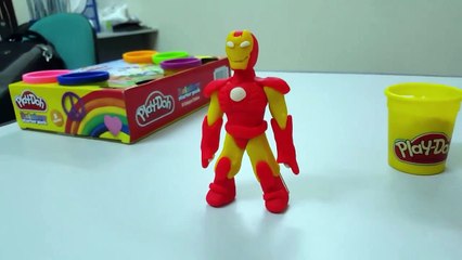 Play Doh Spiderman Iron man Hulk Captain Amer