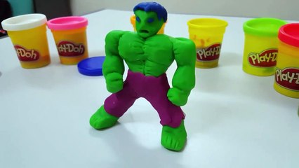 Play Doh Spiderman Iron man Hulk Captain America _ How To Make