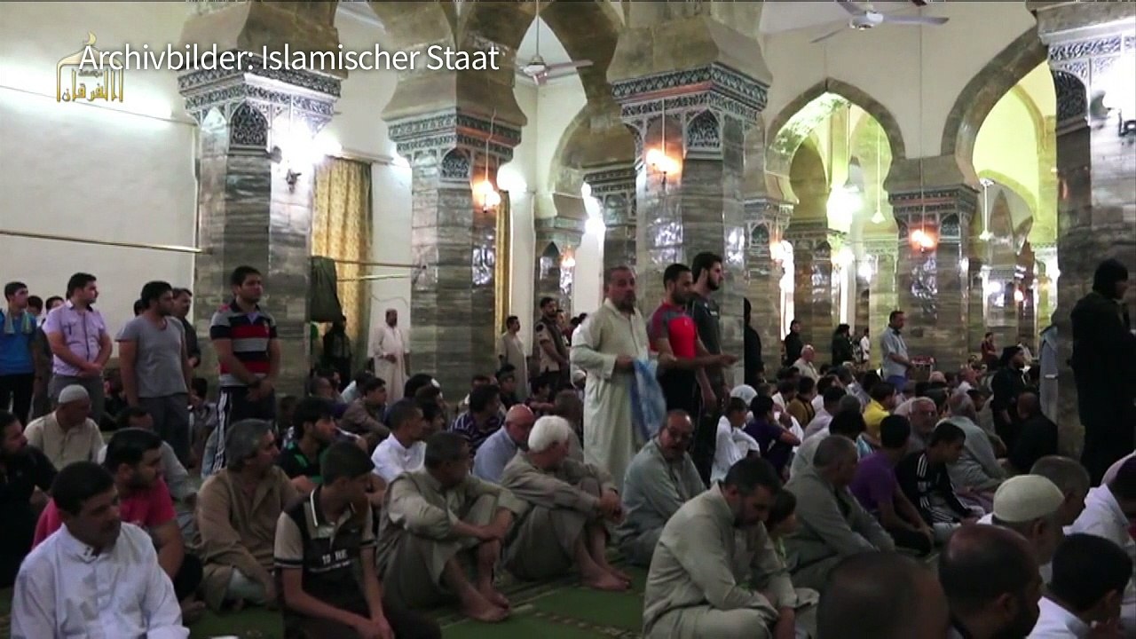 IS sprengt Symbol von Mossul