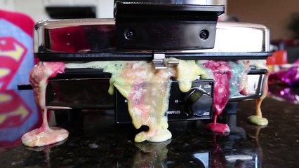 Real Food vs Gummy Food Gross Gummy Waffles Challenge